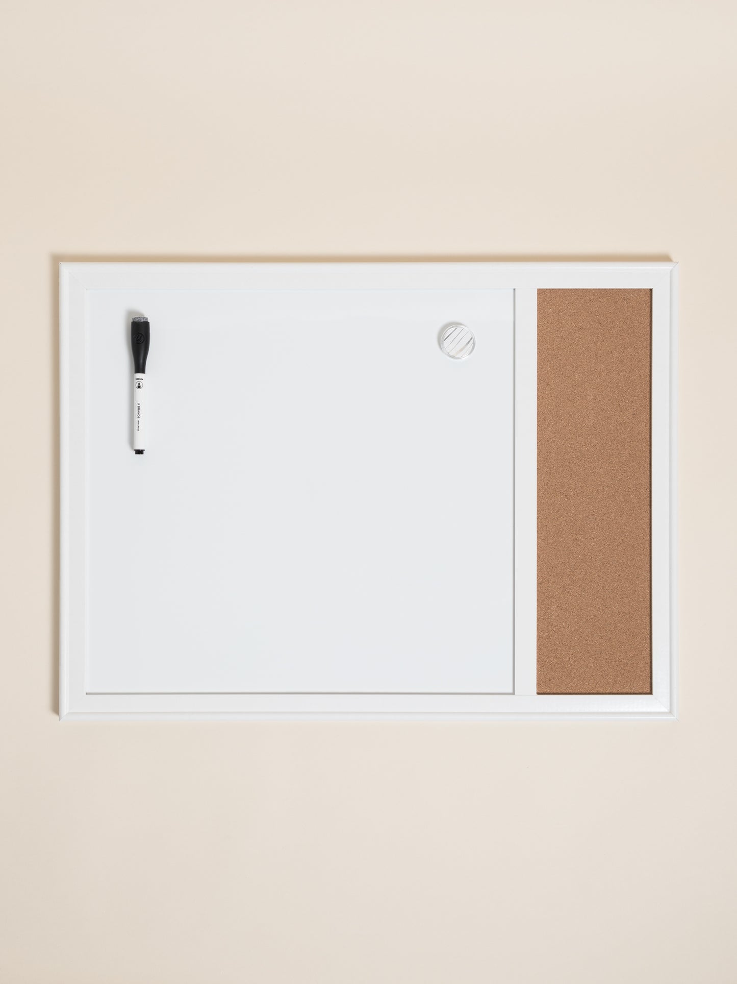 Minimal Deco Frame Dry Erase & Cork Board Combo, 17" x 23"