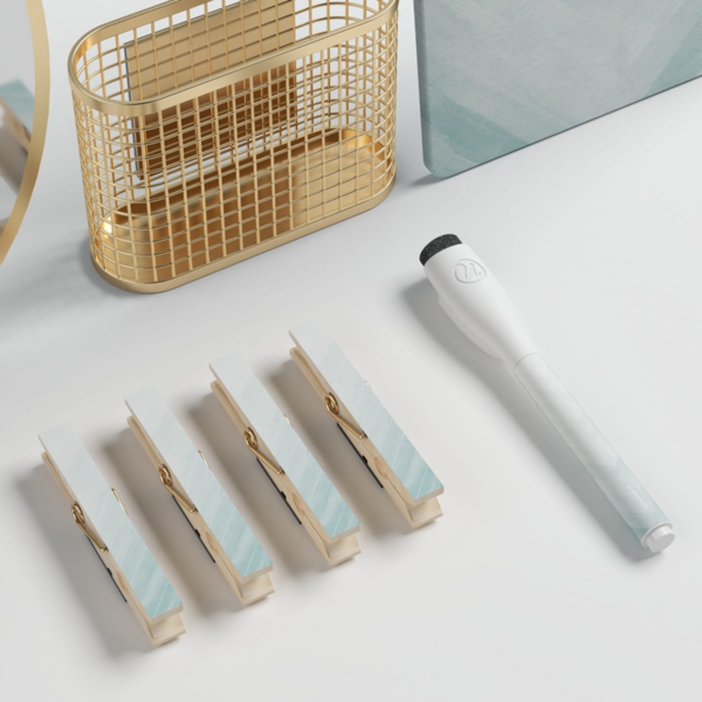 Blue Color, Dry Erase Board - 5" X 8"
Mirror - 5" X 6.5" Size, 5070U01-06