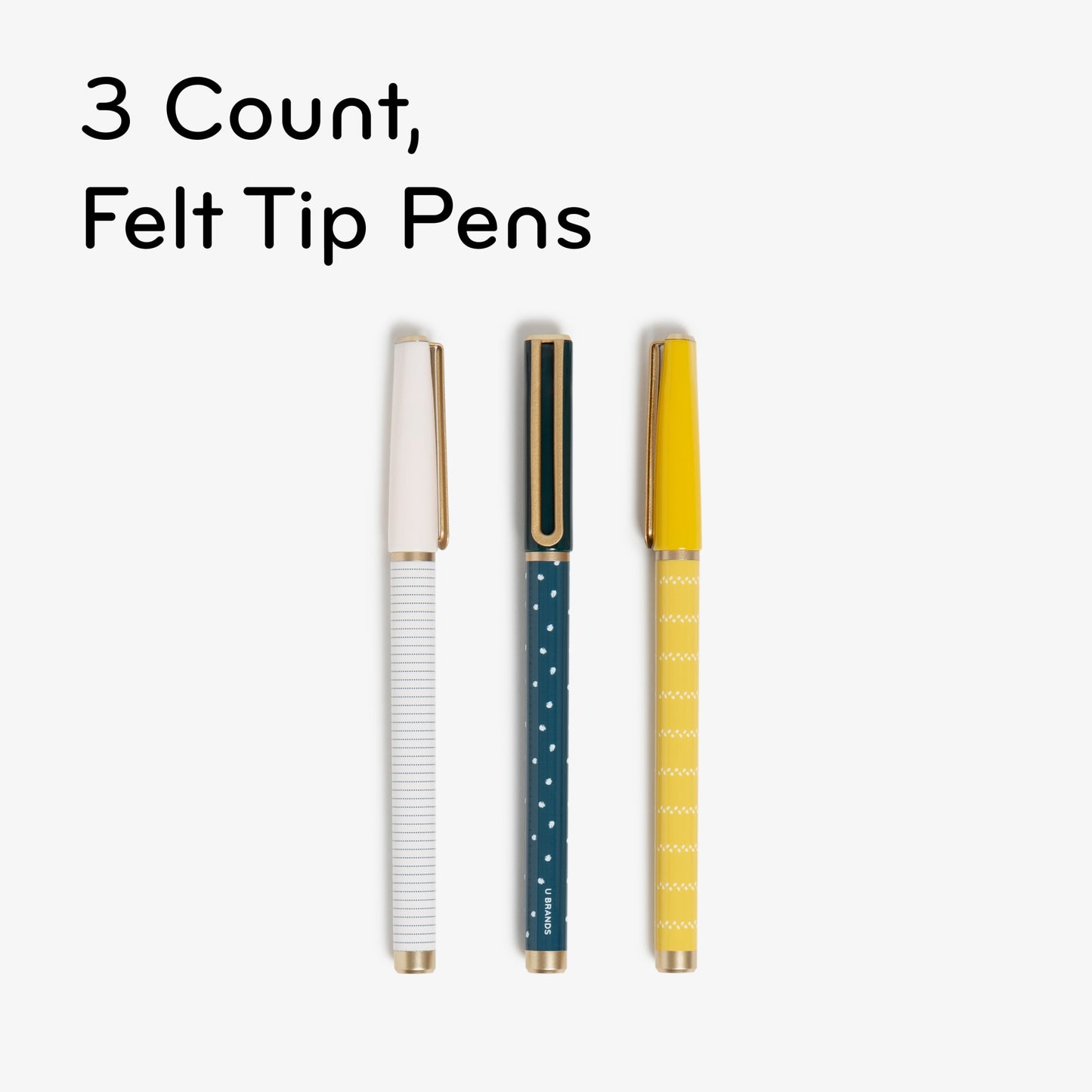 Casual Chic, Felt Tip Pens, Assorted Colors, 0.43" X 0.58" X 5.51 