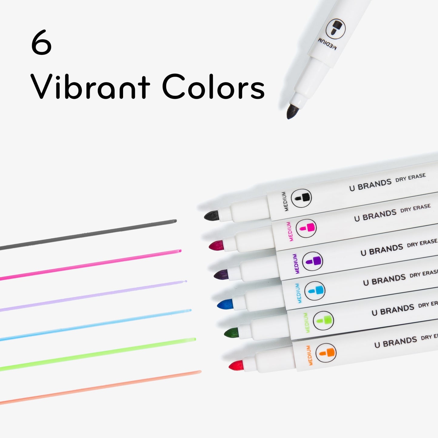 Bold & Bright Trend, Magnetic Dry Erase Markers Web Product Type, Assorted Colors Color, 0.7" X 7.5" X 7" Size 