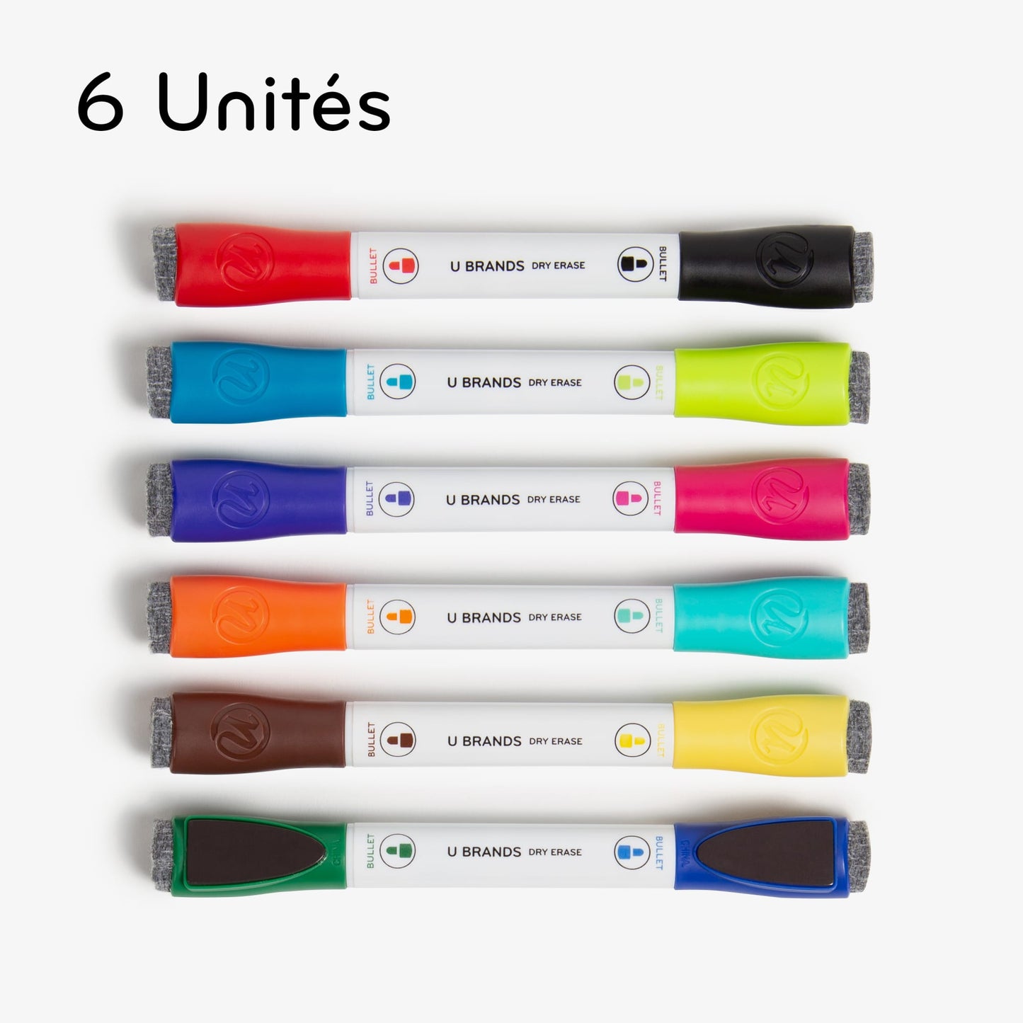 Bold & Bright, Double Ended Dry Erase Markers, Assorted Colors, 0.59" X 7.5" X 7.24" 