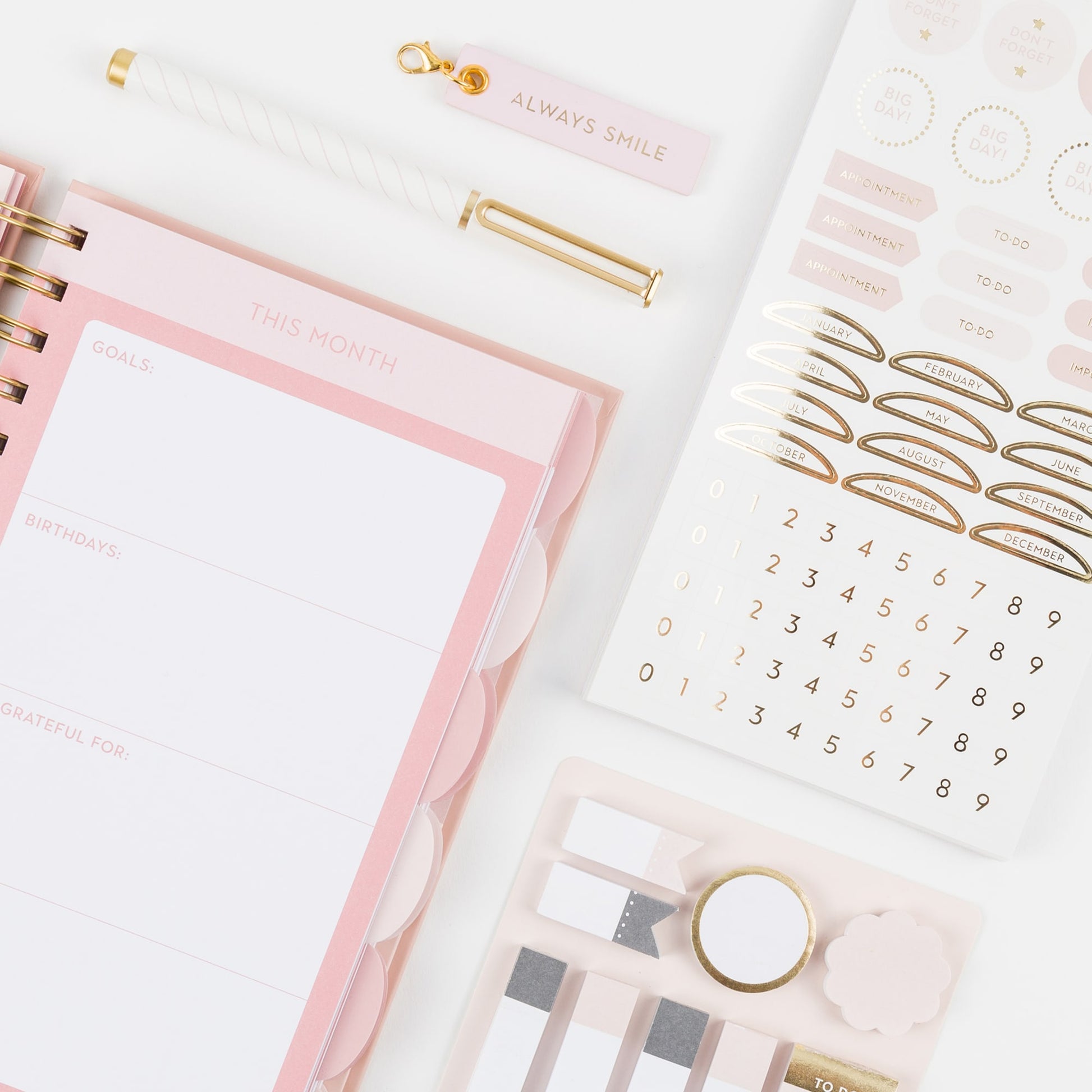Pretty In Pink, Planner Kit 