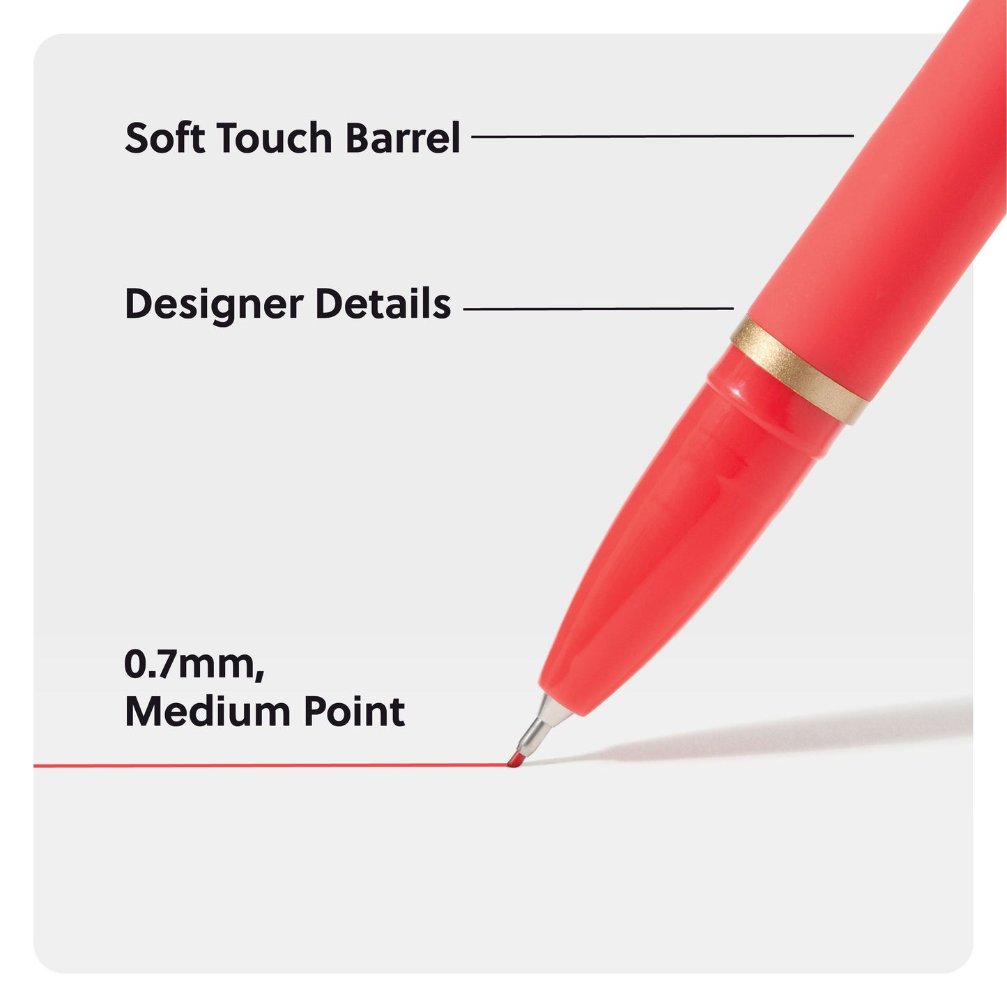 U Brands Catalina Felt Tip Pens, Soft Touch packaging