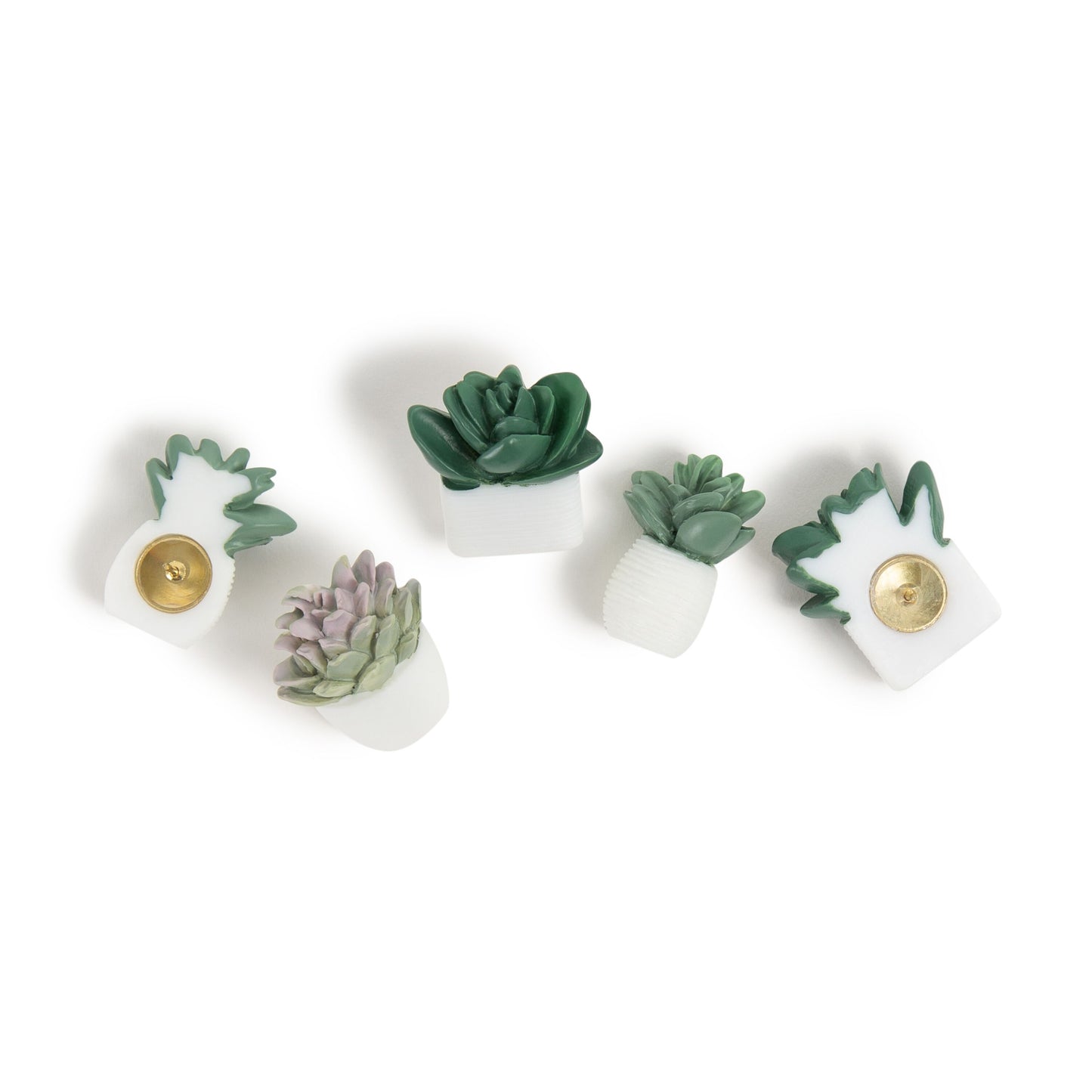 U Brands Succulent Push Pins, Assorted Styles, 9-Count