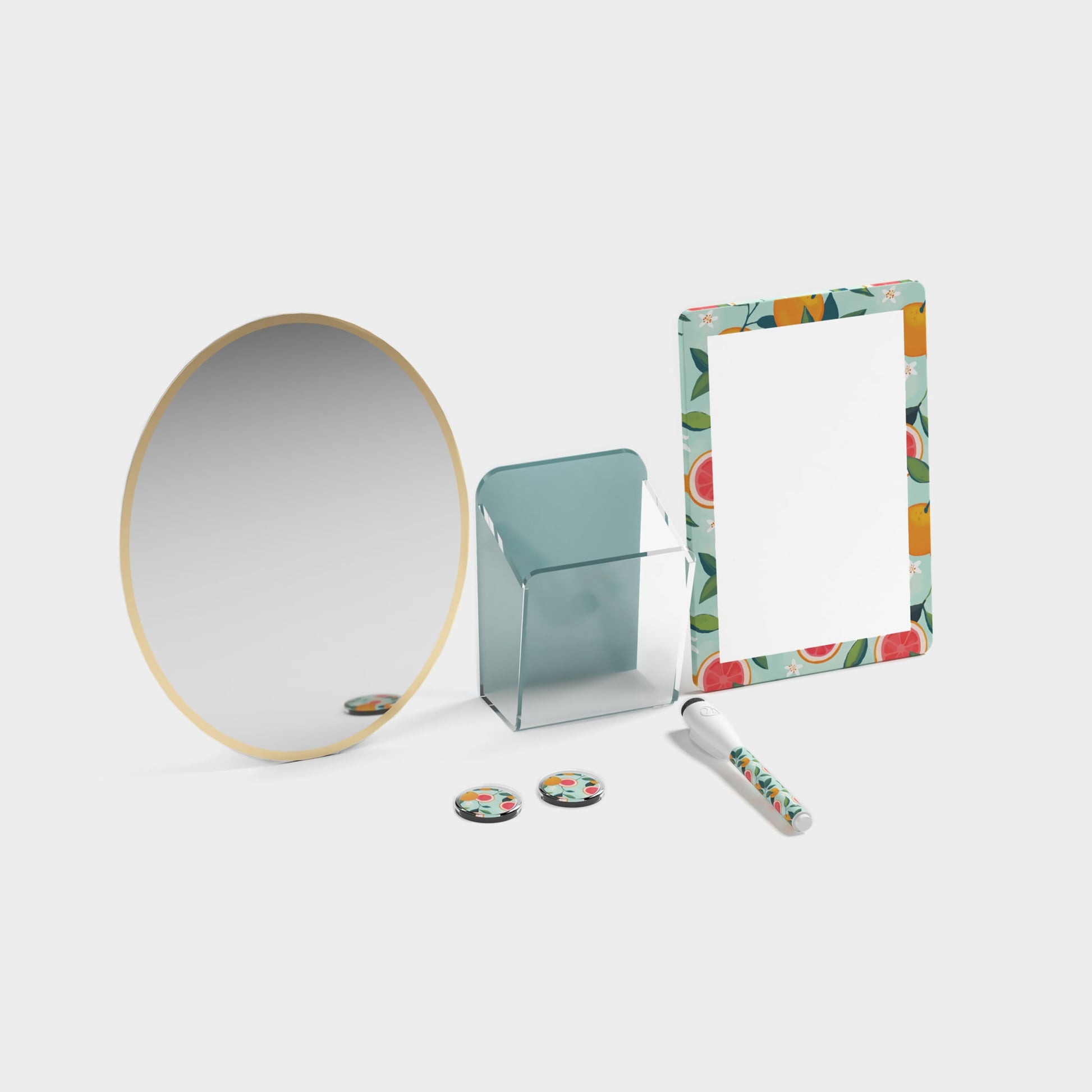 Assorted Colors Color, Dry Erase Board - 5" X 8"
Mirror - 5" X 6.5" Size, 5072U01-06