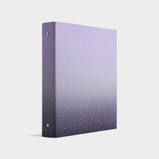 Celestial, Paper Fashion Binder, Purple, 12" X 10.75" X 2" 