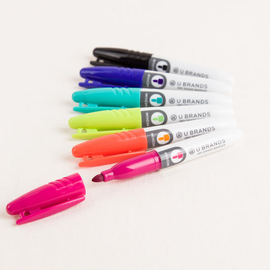 Mini & Mighty, Dry Erase Markers, Assorted Colors, 0.75" X 6" X 5" 