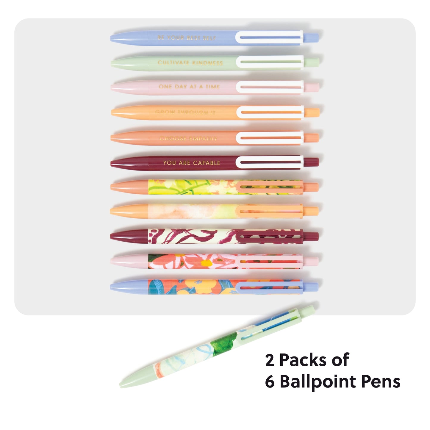 Artist Touch, The Laguna Ballpoint Pens, 2 Ct, Assorted Colors, 5.47 Inch X 0.54 Inch X 0.41 Inch 