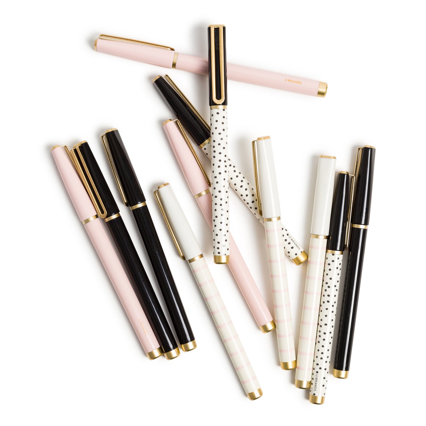 U Brands Catalina Felt Tip Pens, Stripes and Dots detail