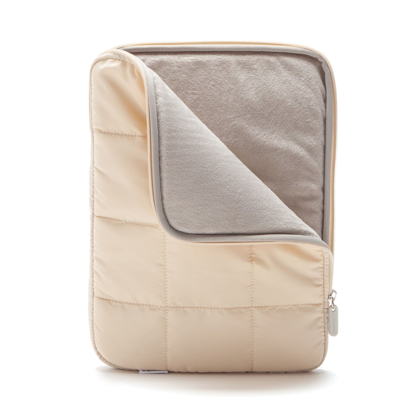 The Puffer - Sand, Laptop Pouch, 14 In, Beige, 13.5 X 9.75 