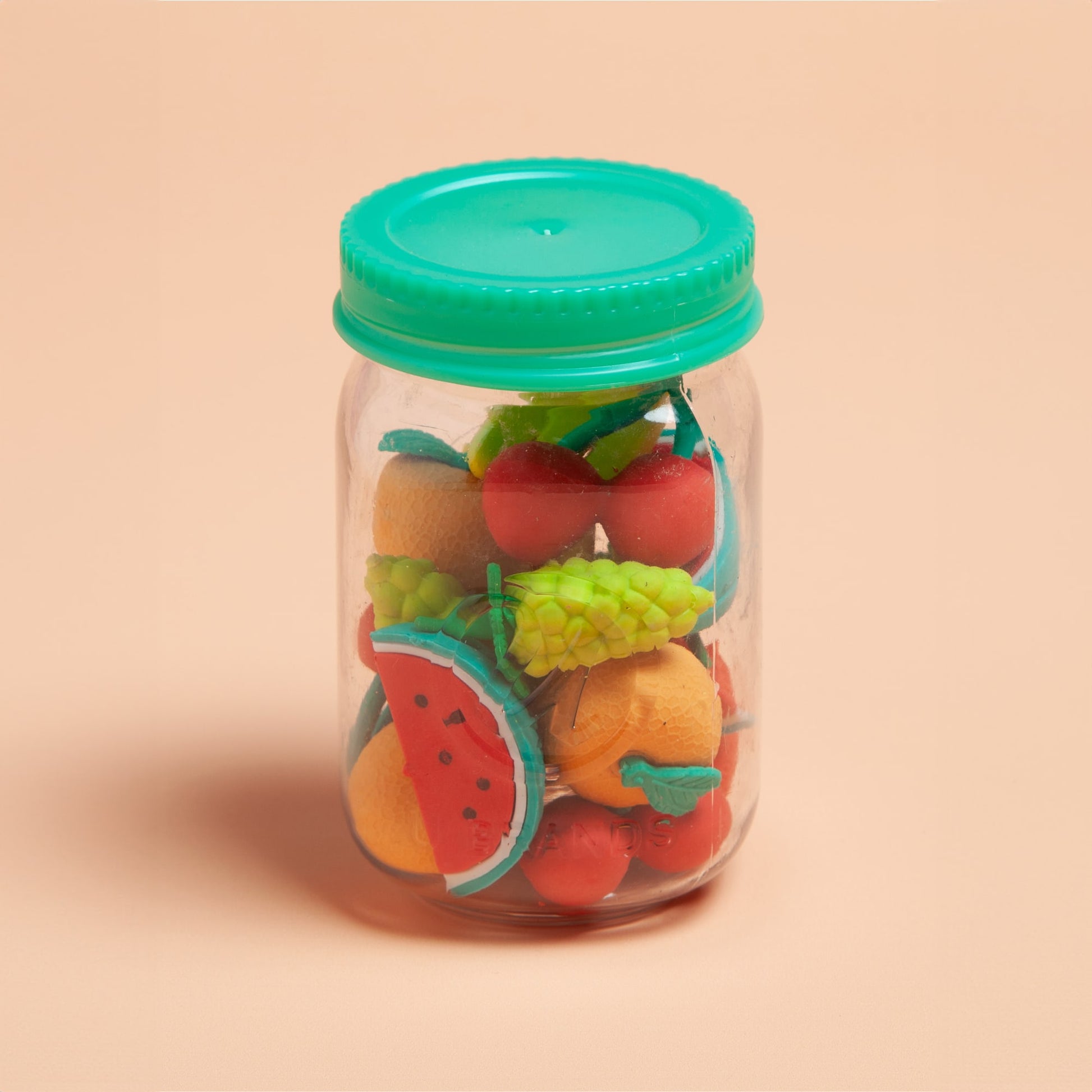 Fruit Salad, Jar Of Erasers 