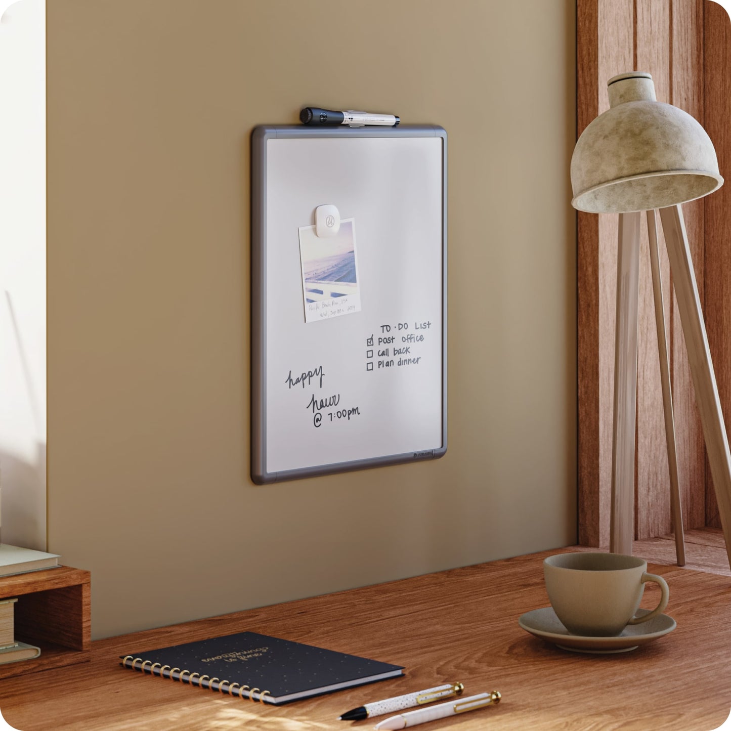 Contempo, Dry Erase Board, Gray, 11" X 14" 