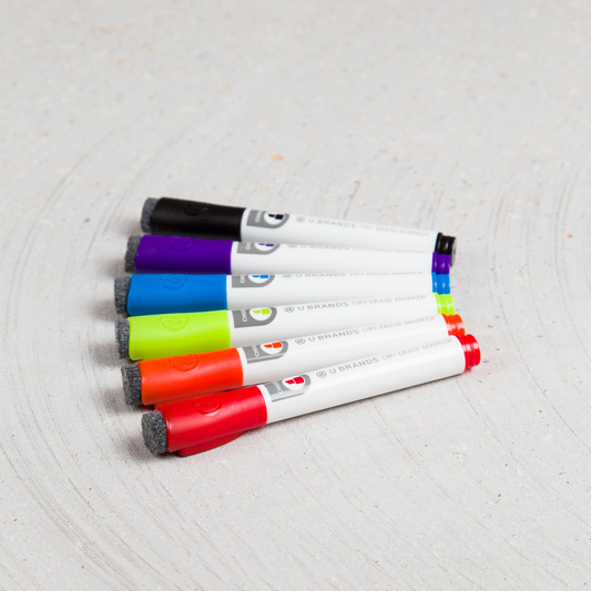 Magnetic Dry Erase Markers, Set of 6