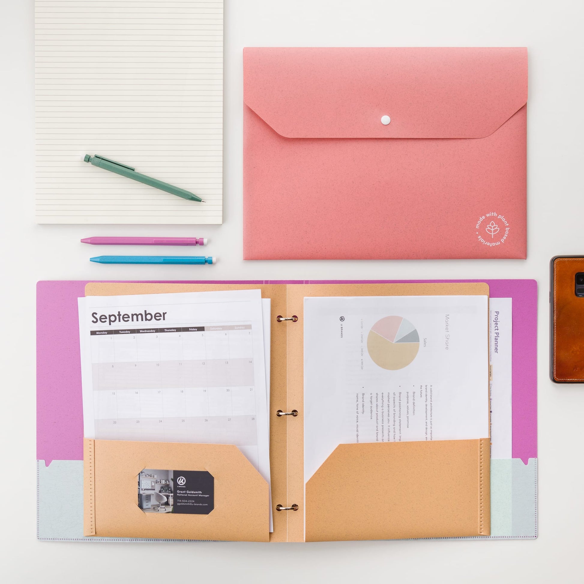 Speckled Bright, Poly Document Holders, Assorted Colors 