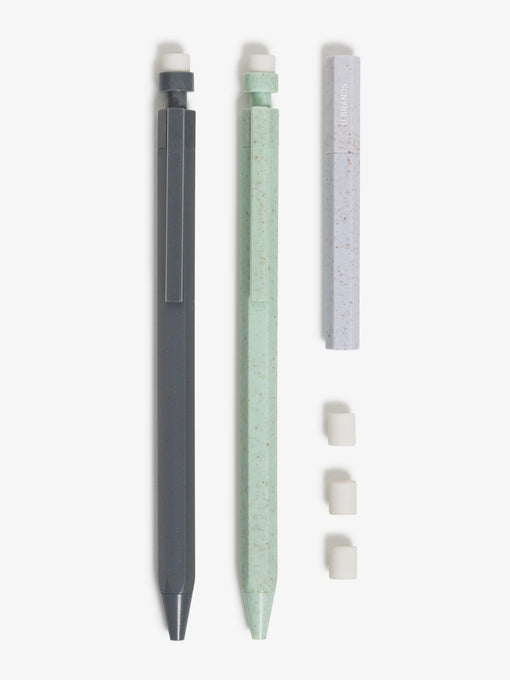 U-Eco Mechanical Pencils, Speckled Hex, Set of 2
