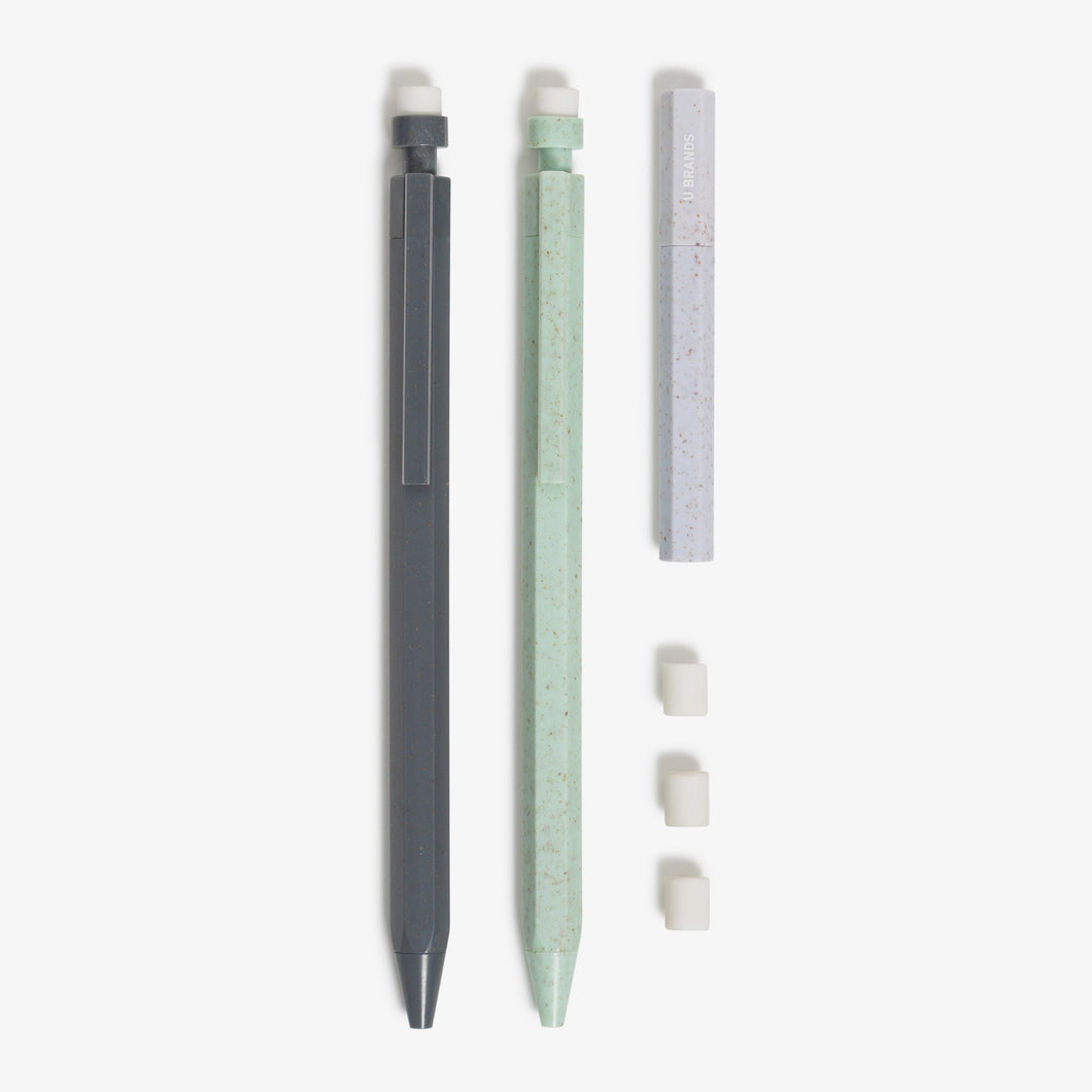 U-Eco Mechanical Pencils, Speckled Hex, Set of 2