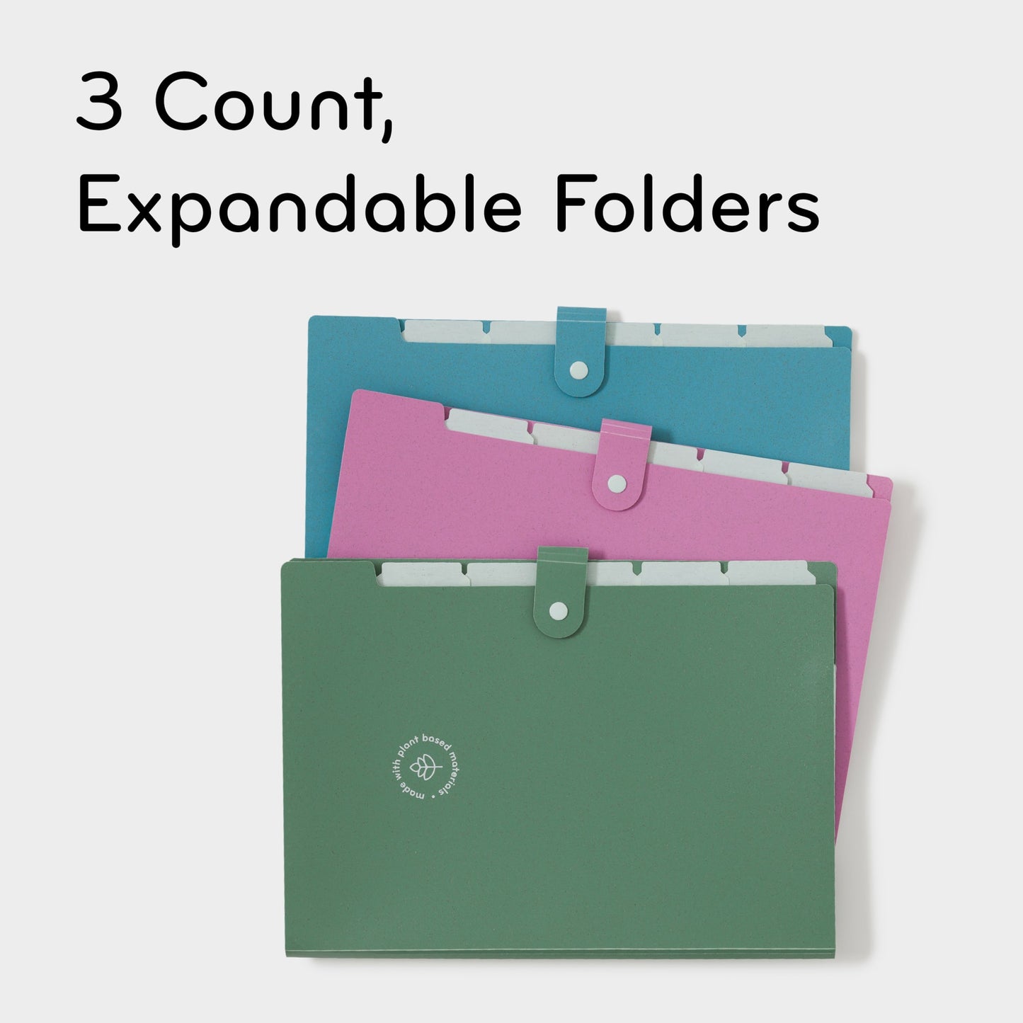 Speckled Bright, 6 Pocket Poly Expandable Folder, Assorted Colors 