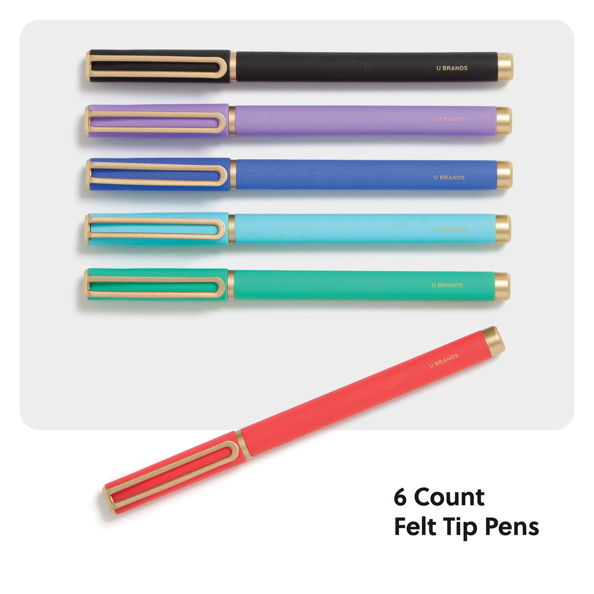U Brands Catalina Felt Tip Pens, Soft Touch swatches