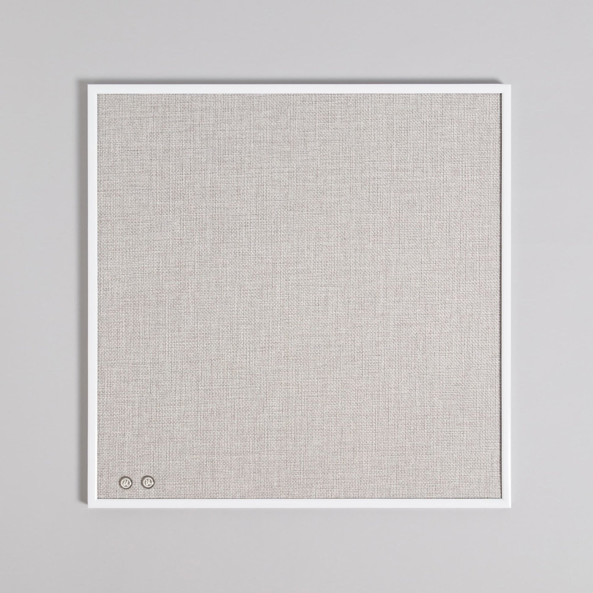White Metal Frame, Bulletin Board, White, 14" X 14" 