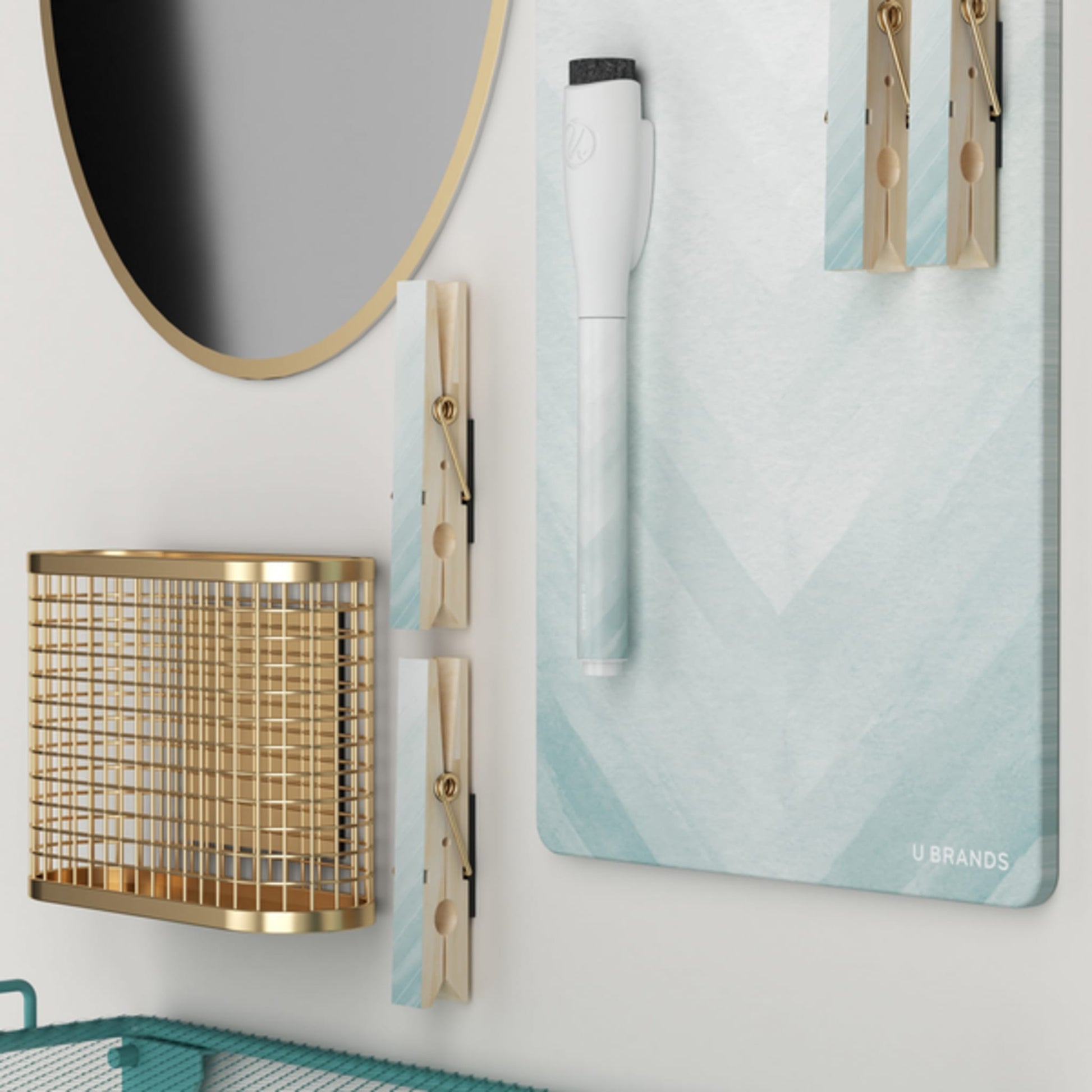 Blue Color, Dry Erase Board - 5" X 8"
Mirror - 5" X 6.5" Size, 5070U01-06