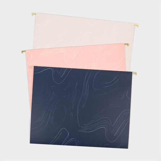 U Brands Nature's Contours Hanging File Folders, 6 CT