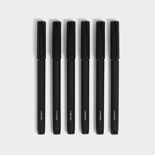 Midnight, The Catalina Felt Tip Pens, 6 Ct, Black, 5.433 Inch X 5.433 Inch X 0.472 Inch