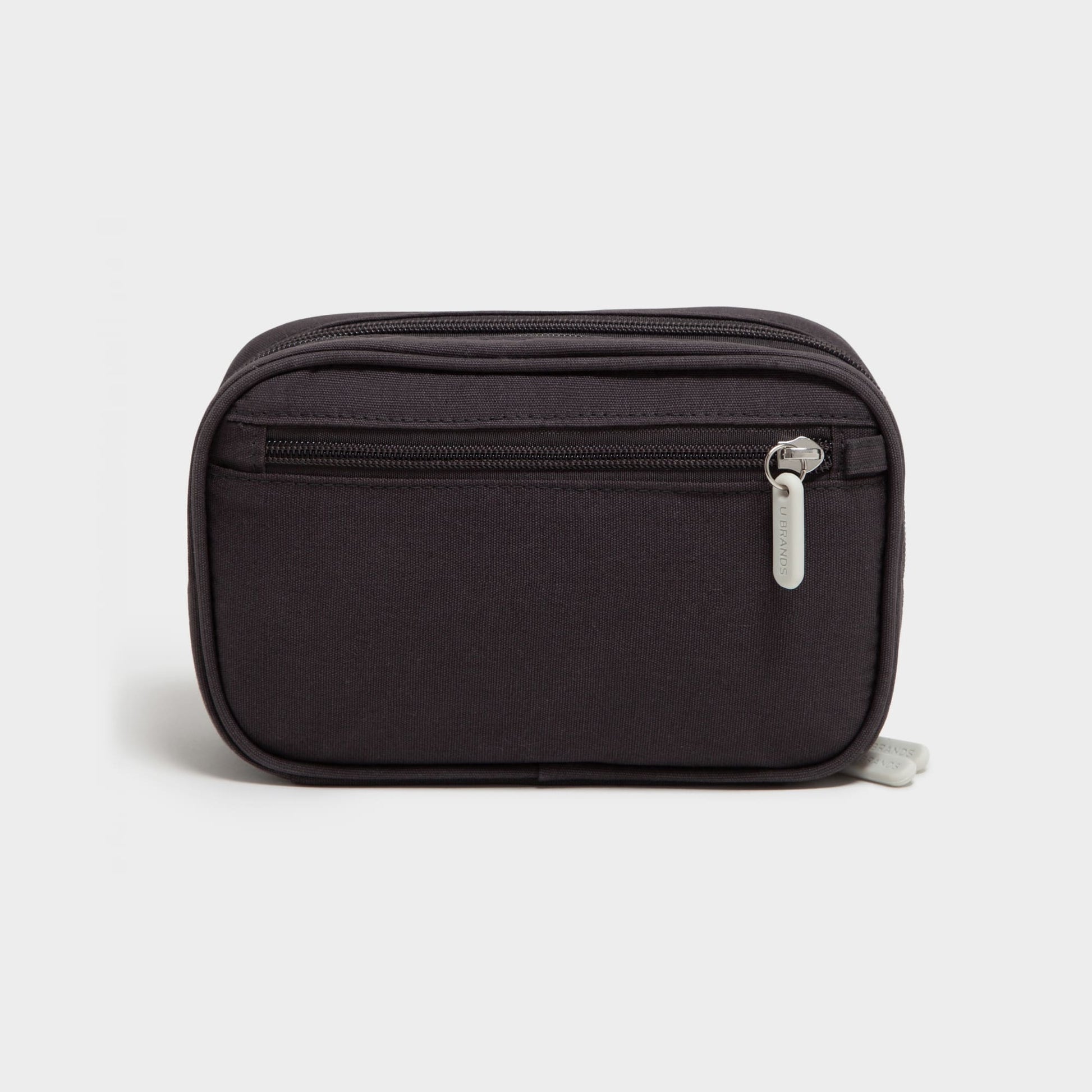 The Dual Zip - Slate, Canvas Tech Organizer, Charcoal, 7.8 X 5 