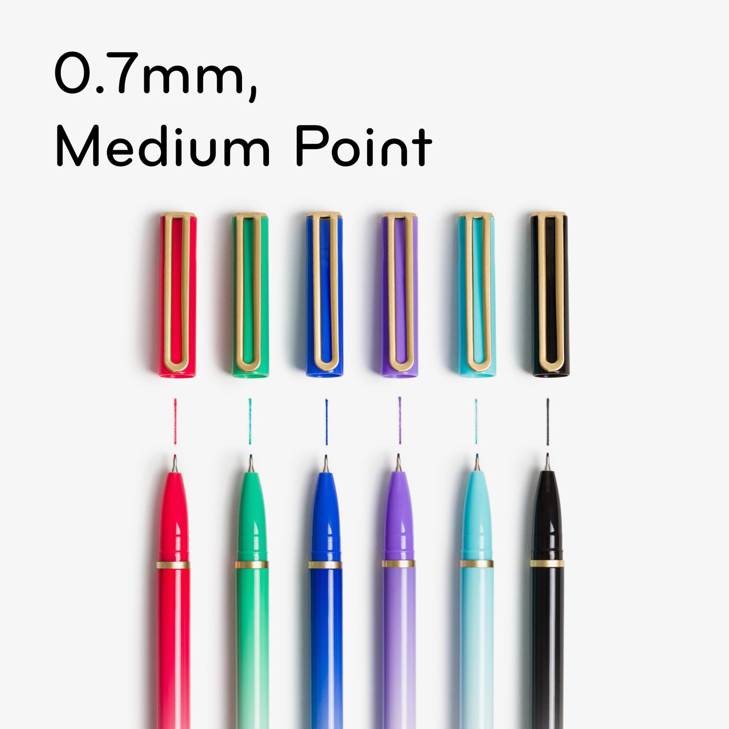 Ombre, Felt Tip Pens, Assorted Colors, 0.43" X 0.58" X 5.51 