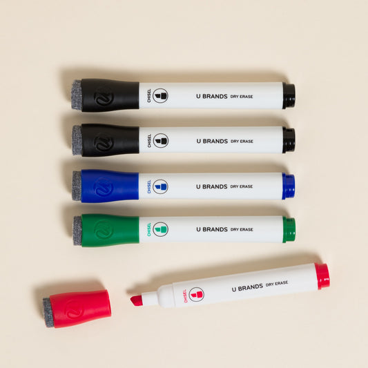 Bold & Bright, Dry Erase Markers, Assorted Colors, 7" X 6.5" 