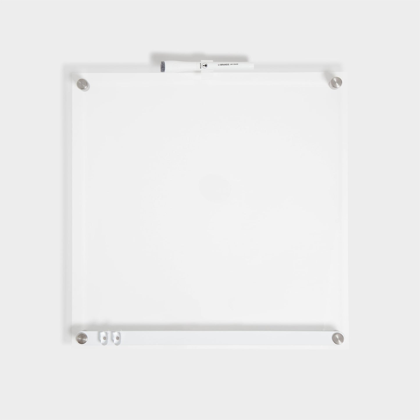 Acrylic Clarity, Acrylic Dry Erase Board, 16" X 16", Clear, 16.55" X 15.75" 