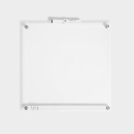 Acrylic Clarity, Acrylic Dry Erase Board, 16" X 16", Clear, 16.55" X 15.75"