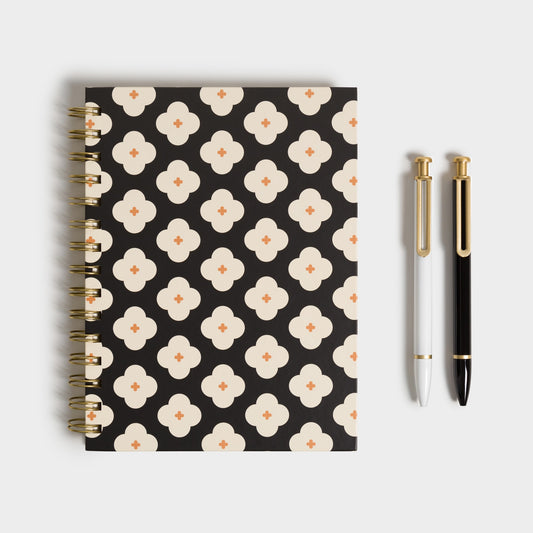 Abstract Terracotta Trend, Spiral Bound Journal X Pens Web Product Type 
