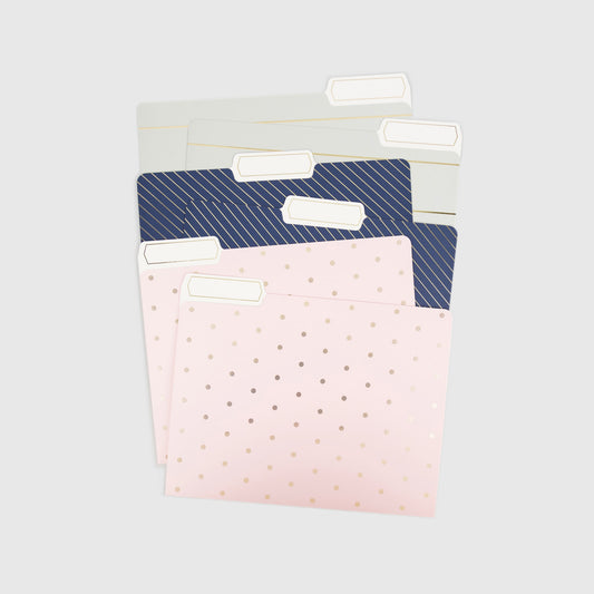Classic Chic, File Folders, Assorted Colors 