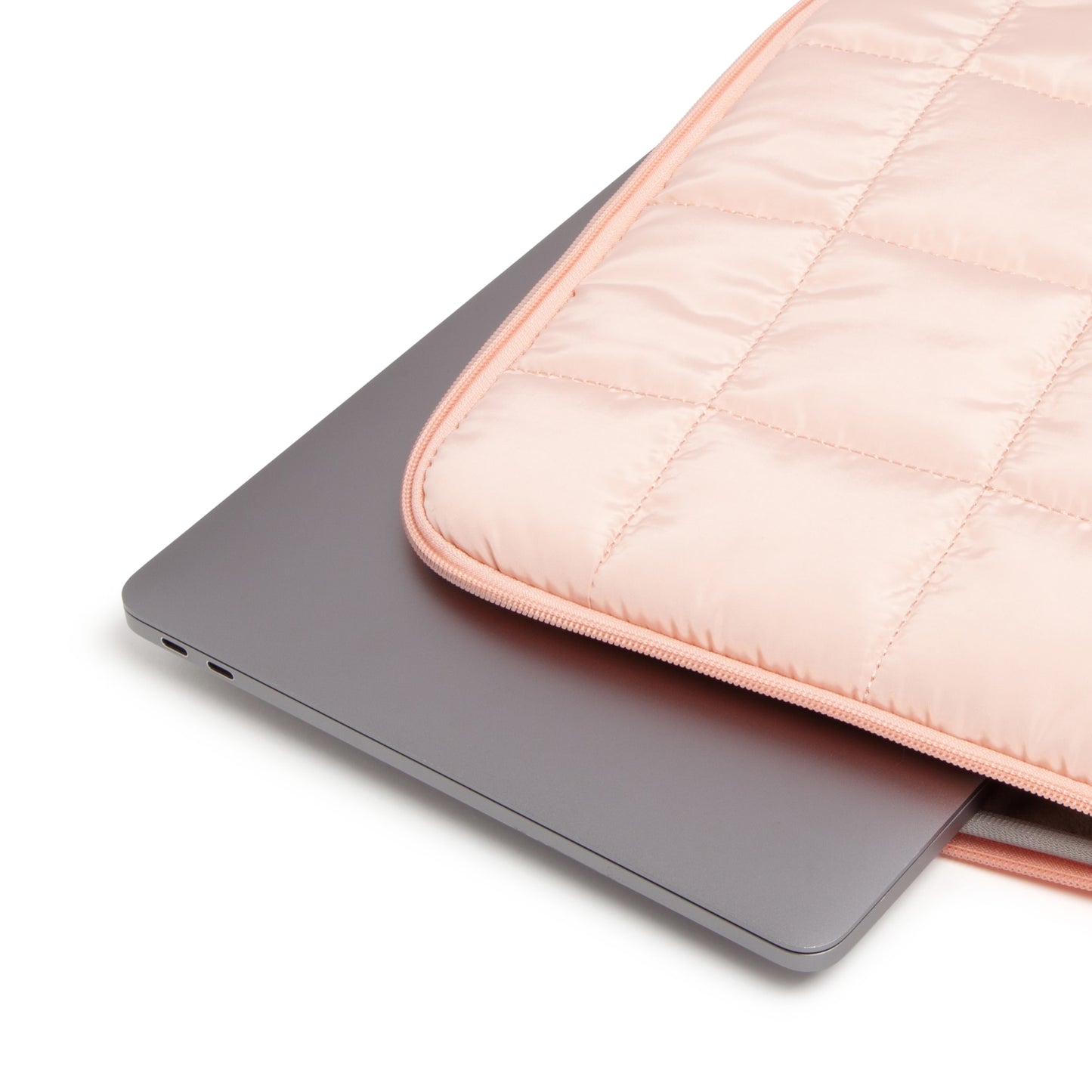 The Puffer - Dusty Rose, Laptop Pouch, 16 In, Dusty Rose, 15 X 10.5 