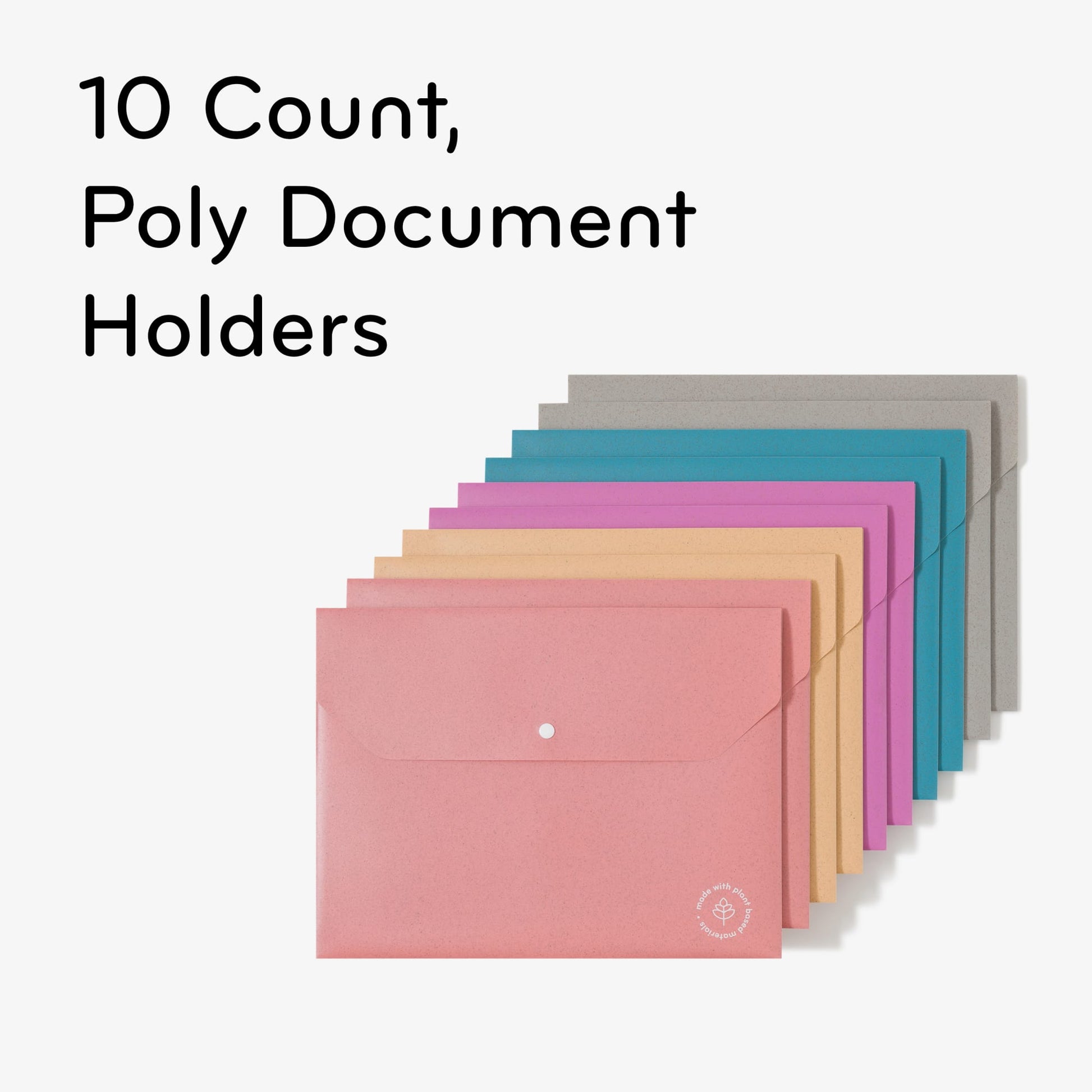 Speckled Bright, Poly Document Holders, Assorted Colors 