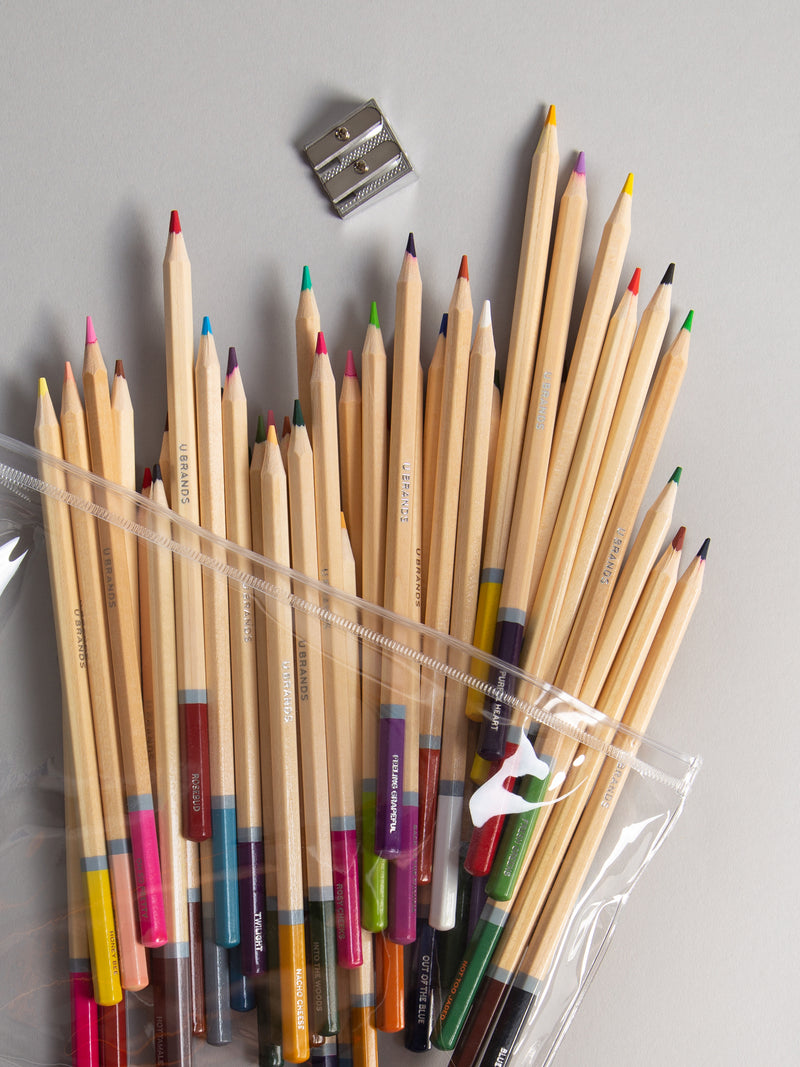 U Brands Chalkboard Colored Pencils, Assorted Colors, 6-Count