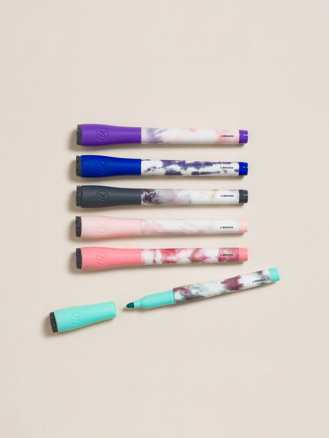 Medium Tip Dry Erase Markers - Soft Dye Pastels Fashion Barrel, Assorted Pastel Ink, Set of 6