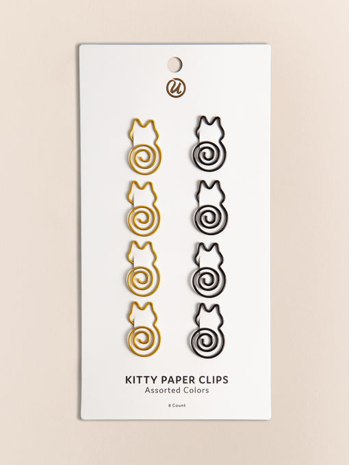 Kitty Cat Paper Clips, Set of 8