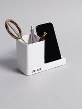 Mod Cup Organizer with USB Charging - White