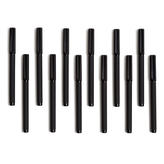 U Brands Catalina Soft Touch Porous Felt Tip Pens, Midnight, Set of 12